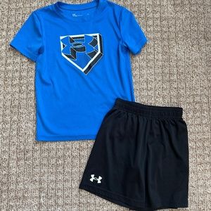 Under Armour short set, boys size 6